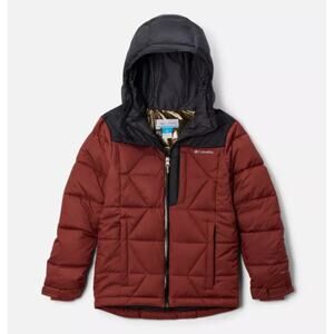 Columbia Kid's Boys Medium Brown Winter Powder III Hooded Quilted Jacket HR2-49